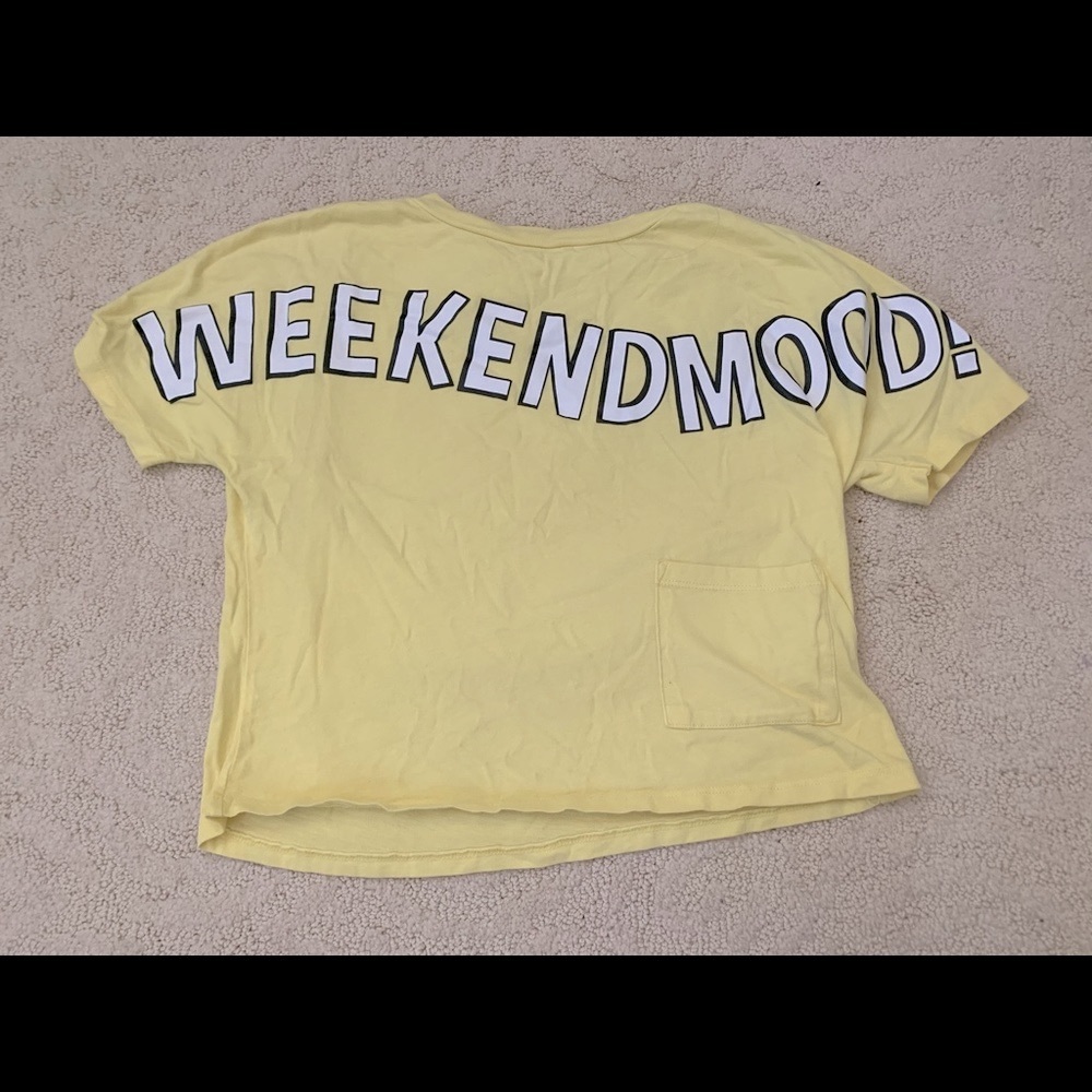 ZARA Girls Summer Slogan Top